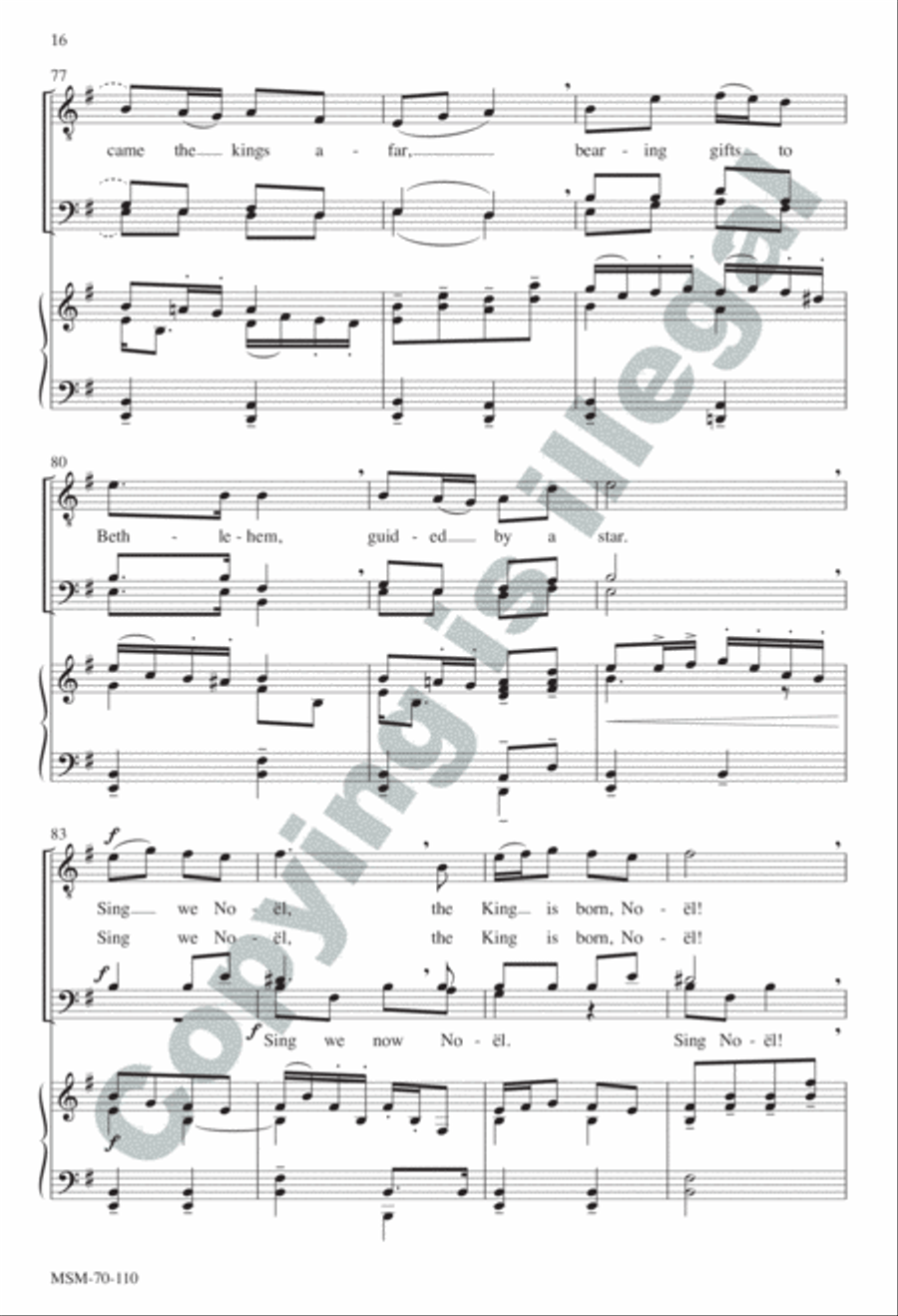 A Carol Suite SSATBB scores gallery preview page 16