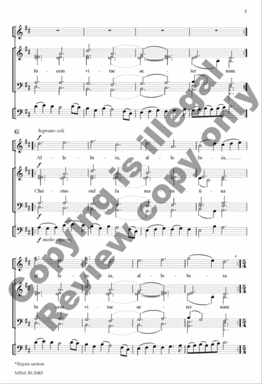 Processio: Christus est stella matutina 4-Part scores gallery preview page 11