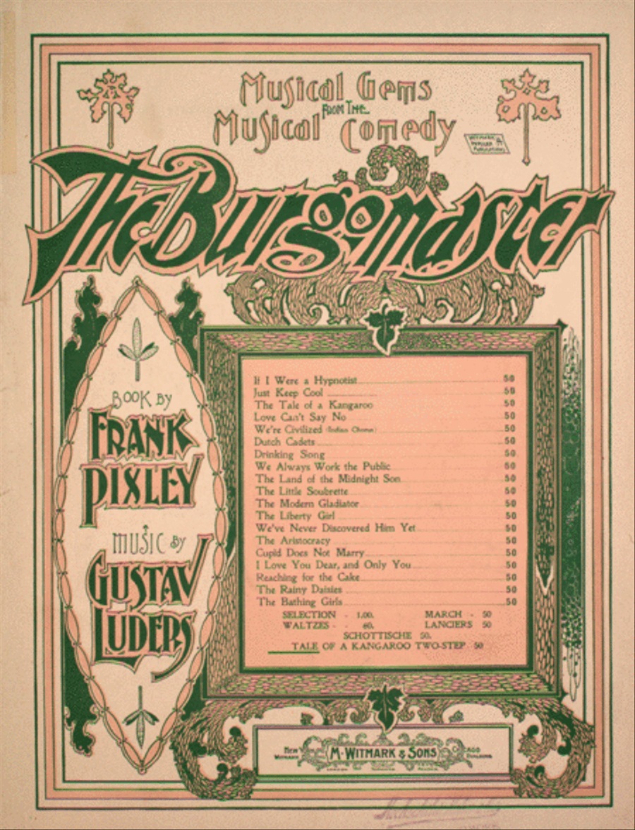 The Tale of the Kangaroo. March-Two Step Piano Solo scores gallery preview page 1