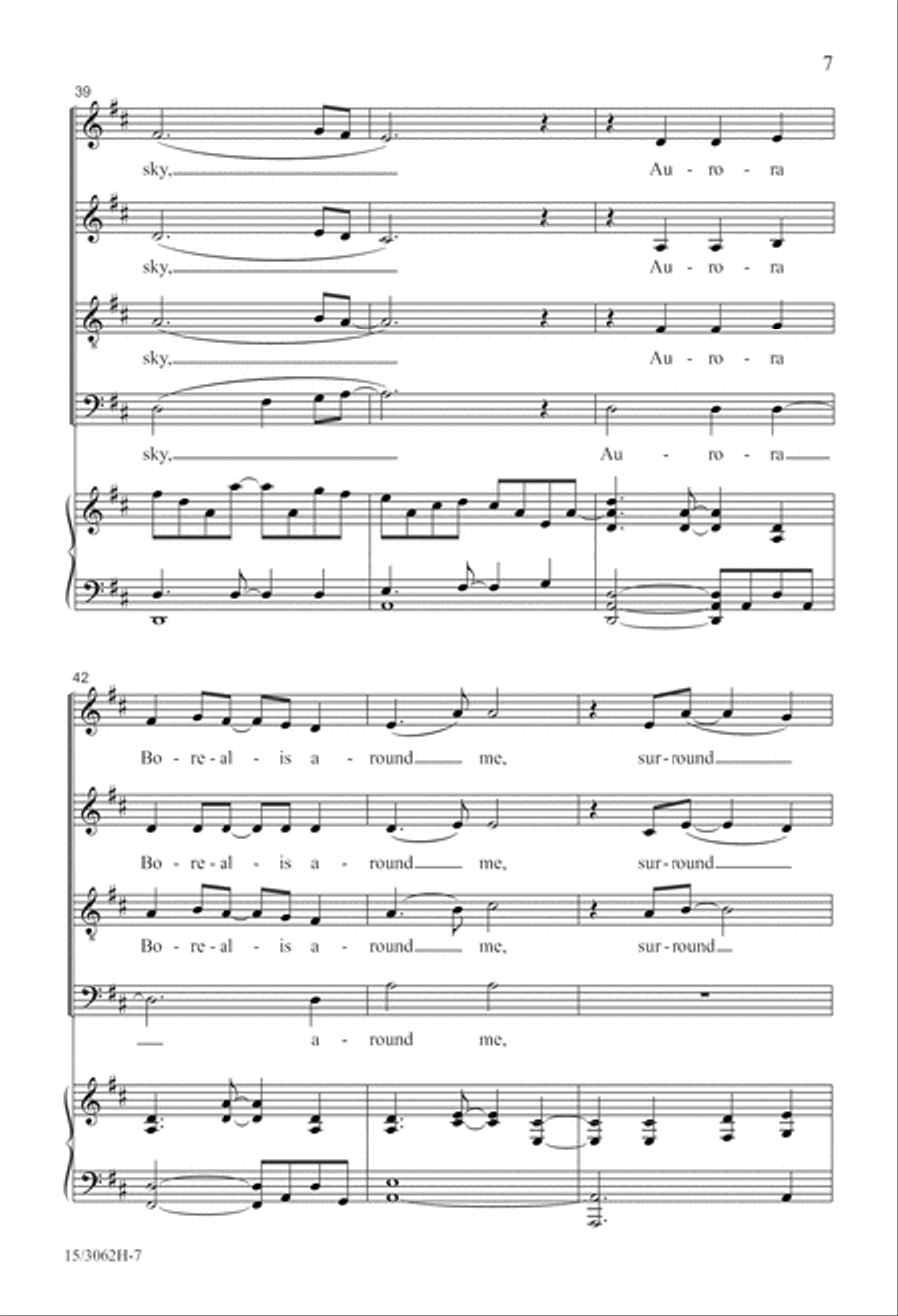 Aurora Borealis 4-Part scores gallery preview page 8