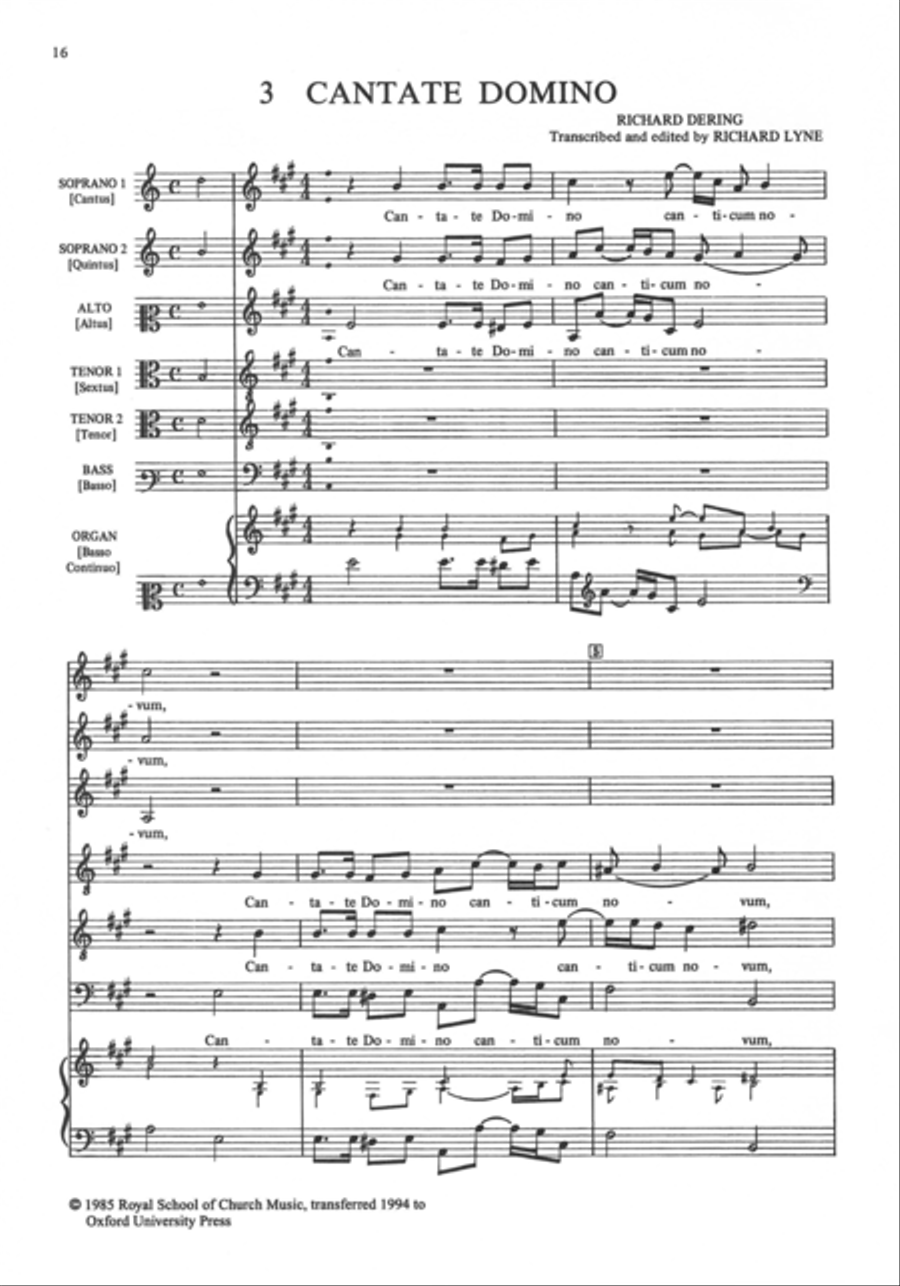 Three Motets SATTB scores gallery preview page 2