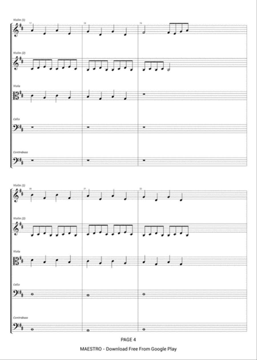 Angels on Earth String Orchestra scores gallery preview page 4