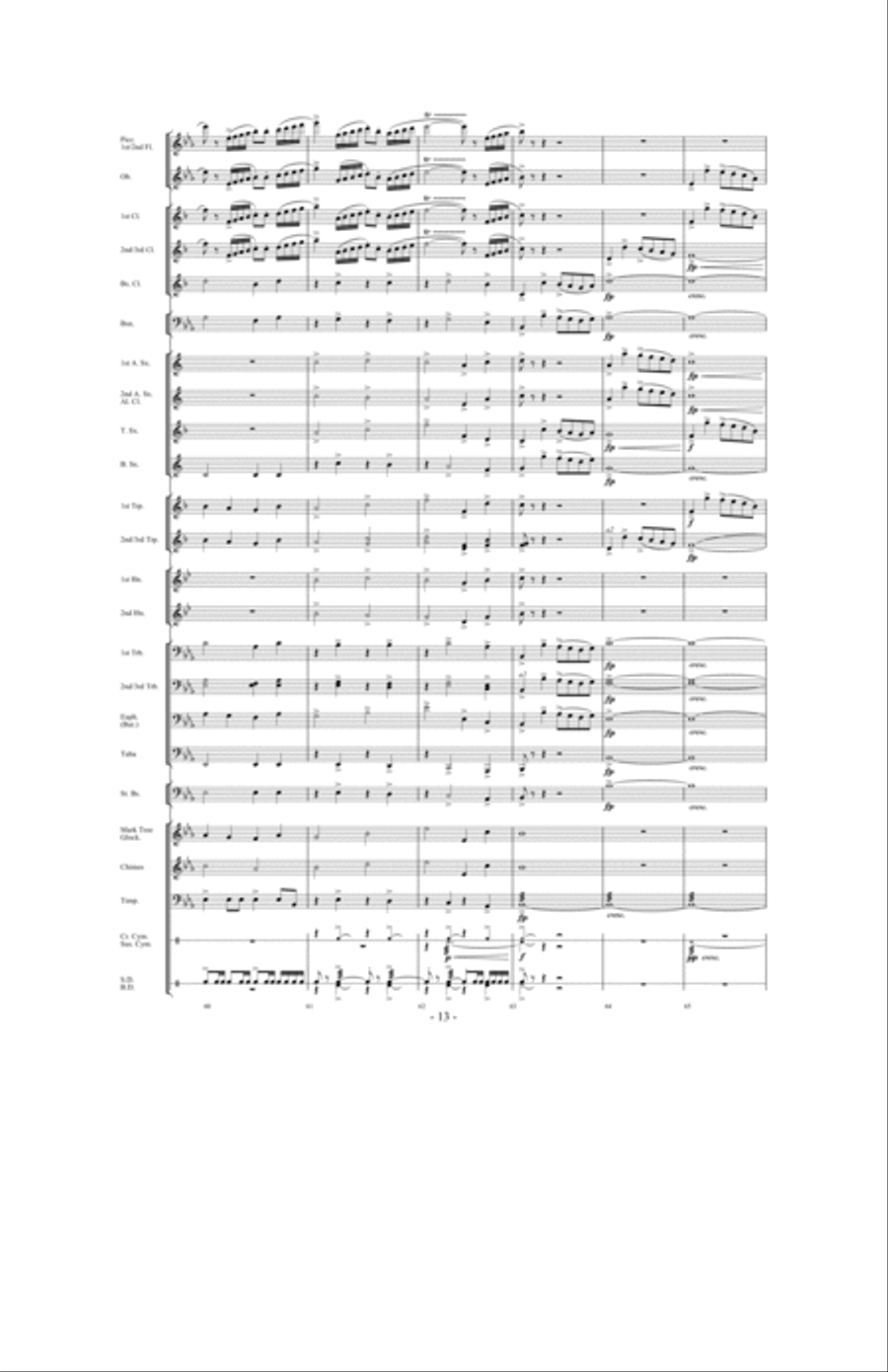 Towards a New Horizon Concert Band scores gallery preview page 12