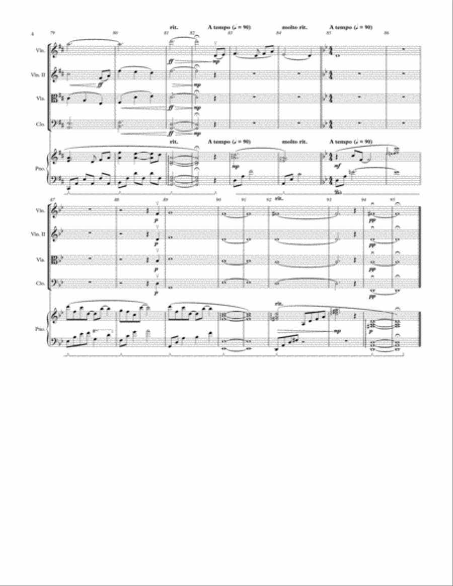 Spring's First Breath Piano Quintet scores gallery preview page 4