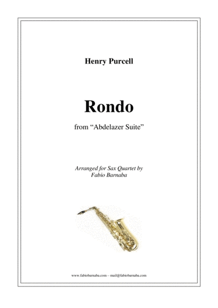Rondo from Purcell's "Abdelazer Suite" - for Sax Quartet image number null