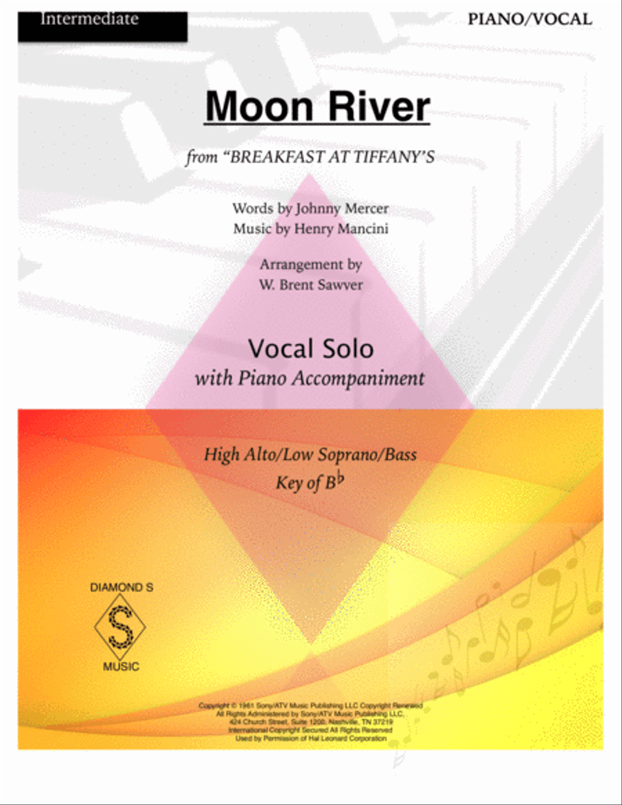 Moon River Moon River Voice scores gallery preview page 1