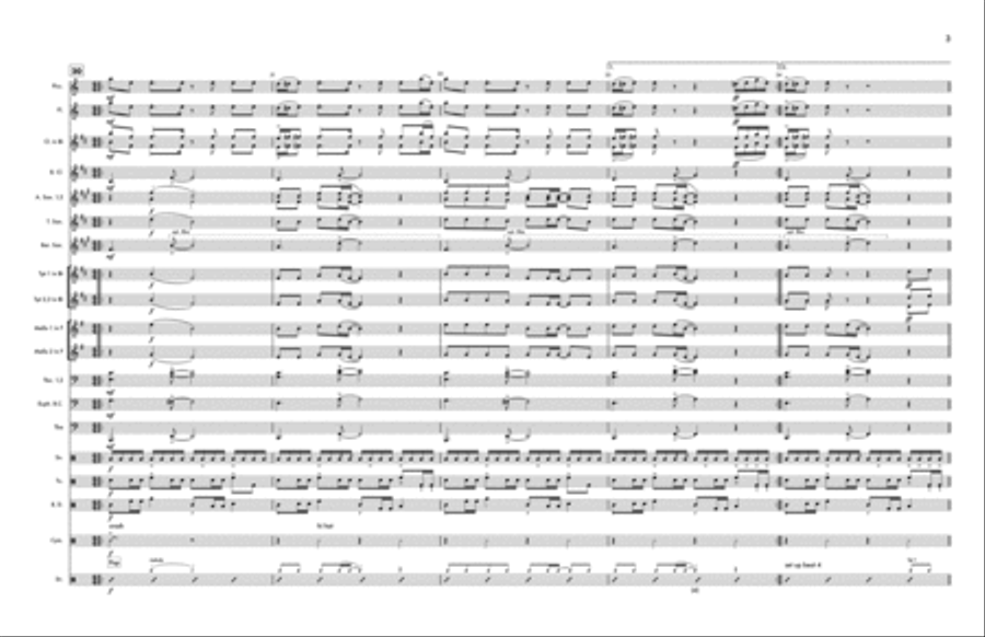 Dance The Night Marching Band scores gallery preview page 3
