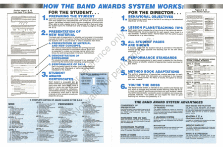 Band Awards System Teacher Manual