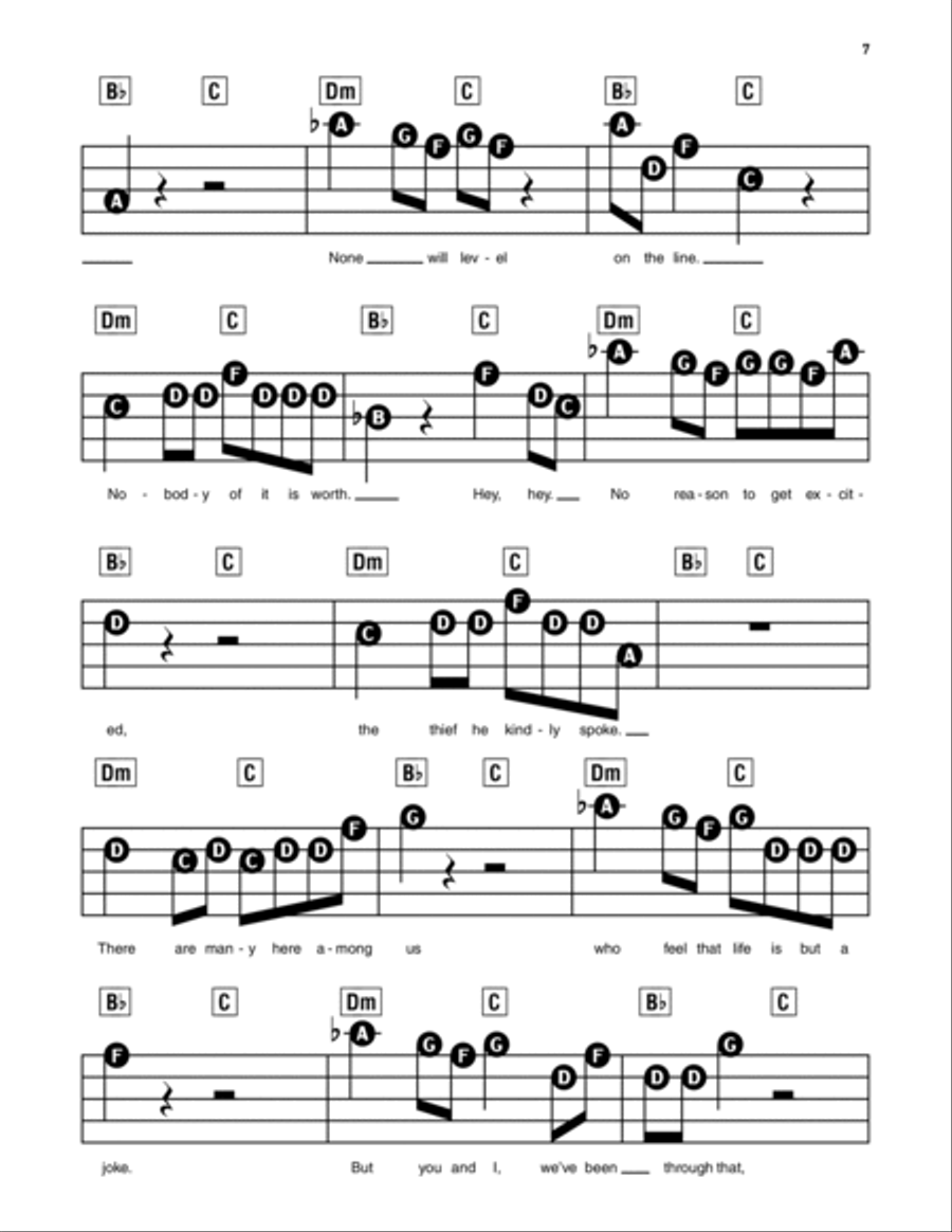 All Along The Watchtower Electronic Keyboard scores gallery preview page 2