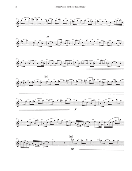 Three Pieces for Solo Saxophone
