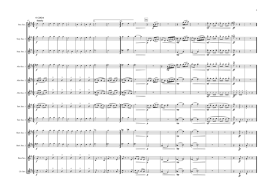 Wenceslas Takes A Sleigh Ride Woodwind Ensemble scores gallery preview page 5