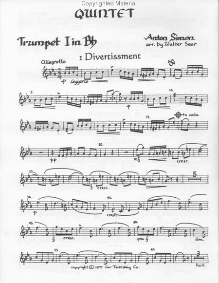Quintet in 3 Movements, Op. 26 (Sear)
