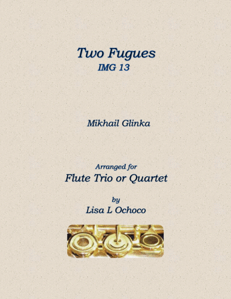 Two Fugues IMG 13 for Flute Trio or Flute Quartet image number null