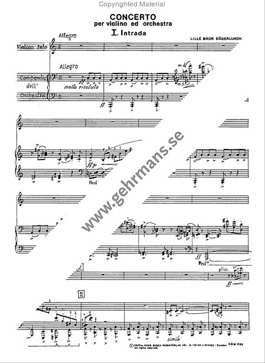 Concerto per violino ed orchestra Violin Solo scores gallery preview page 2