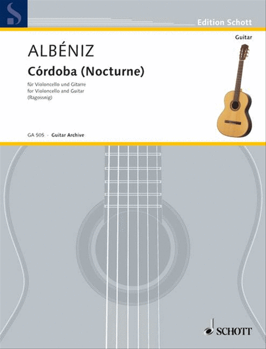 Córdoba (Nocturne) Cello scores gallery preview page 1