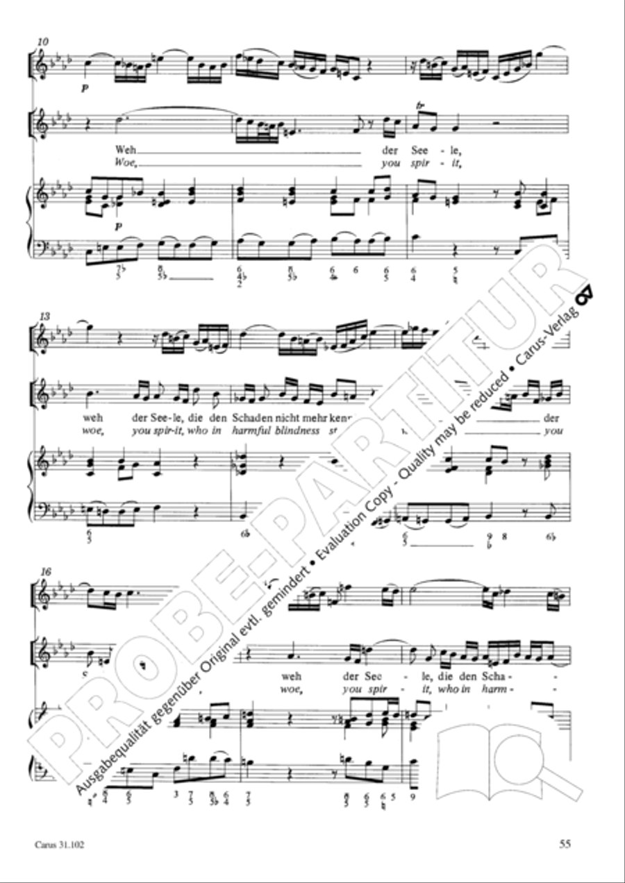 Lord God, your eyes are seeing truth in trusting (Herr, deine Augen sehen nach dem Glauben) ATB scores gallery preview page 56