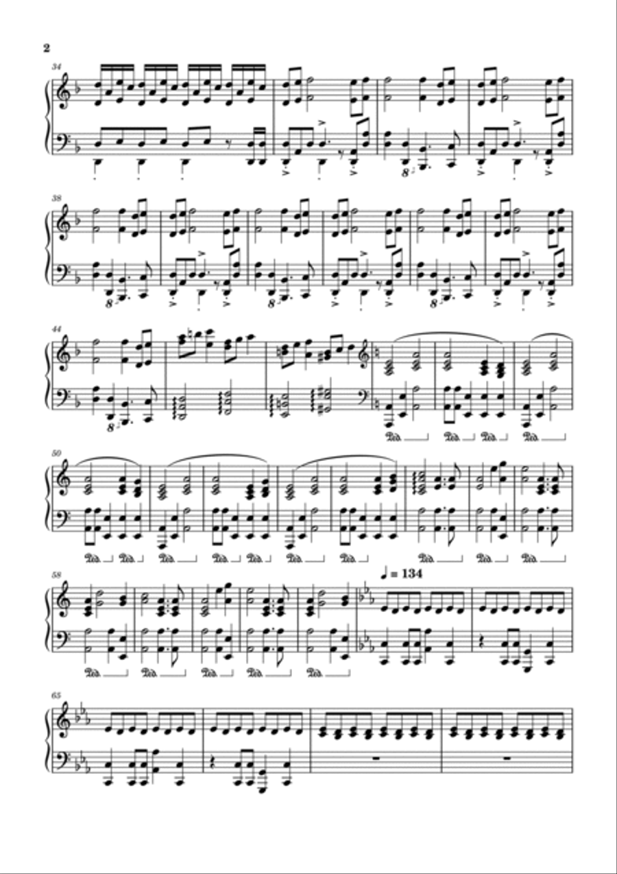 Family Ties (with Kendrick Lamar) Piano Solo scores gallery preview page 2