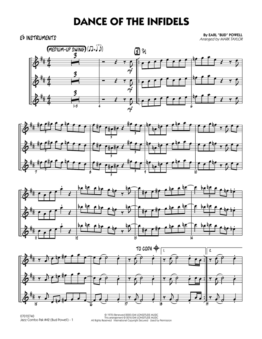 Jazz Combo Pak #42 (Bud Powell) - Eb Instruments