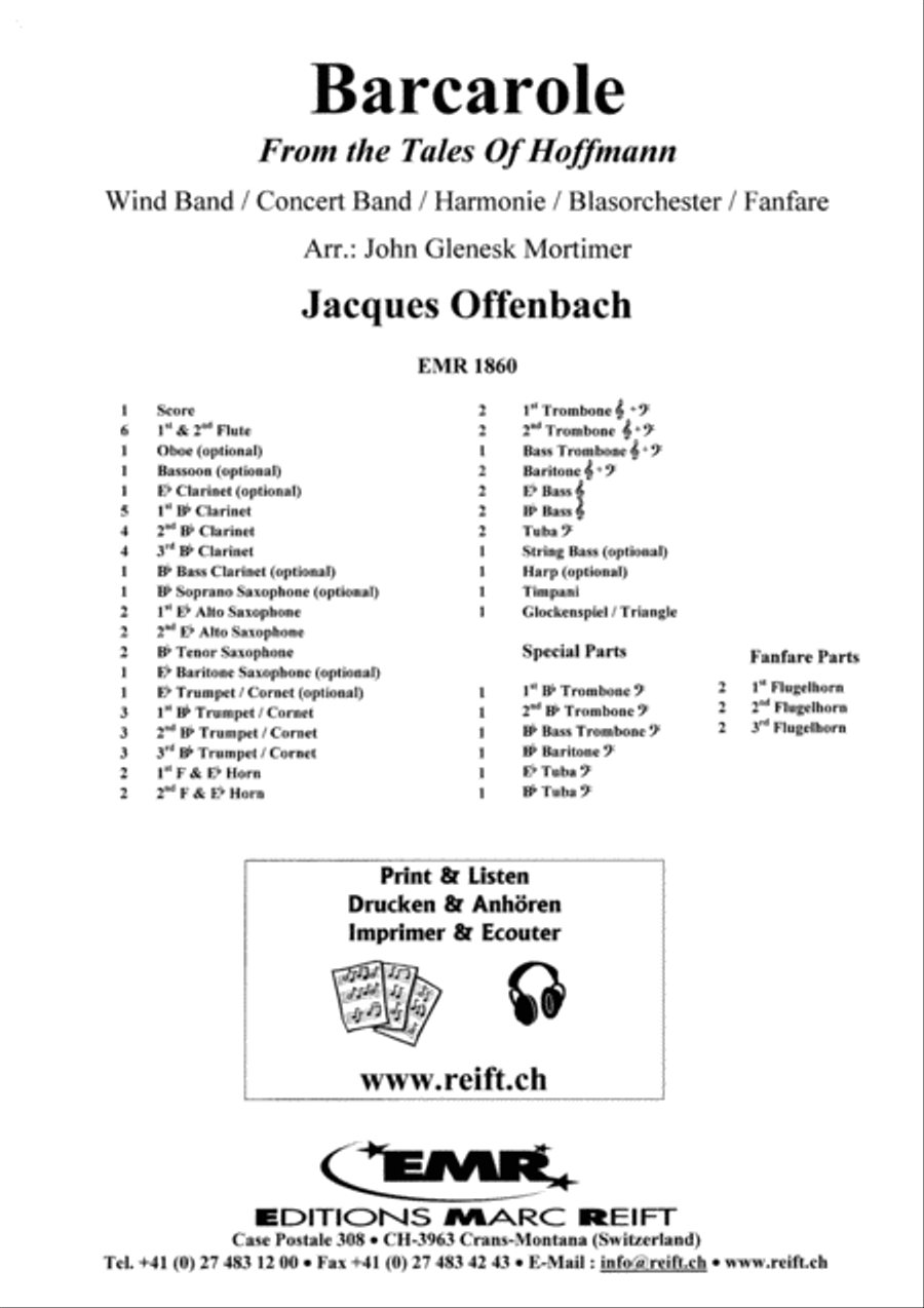 Barcarole Concert Band scores gallery preview page 2