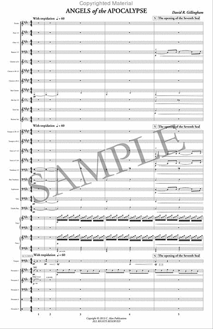 Angels of the Apocalypse Angels of the Apocalypse Concert Band scores gallery preview page 2
