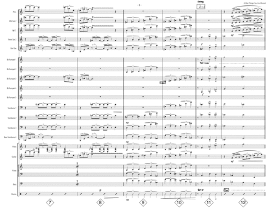 All The Things You Are Large Ensemble scores gallery preview page 3
