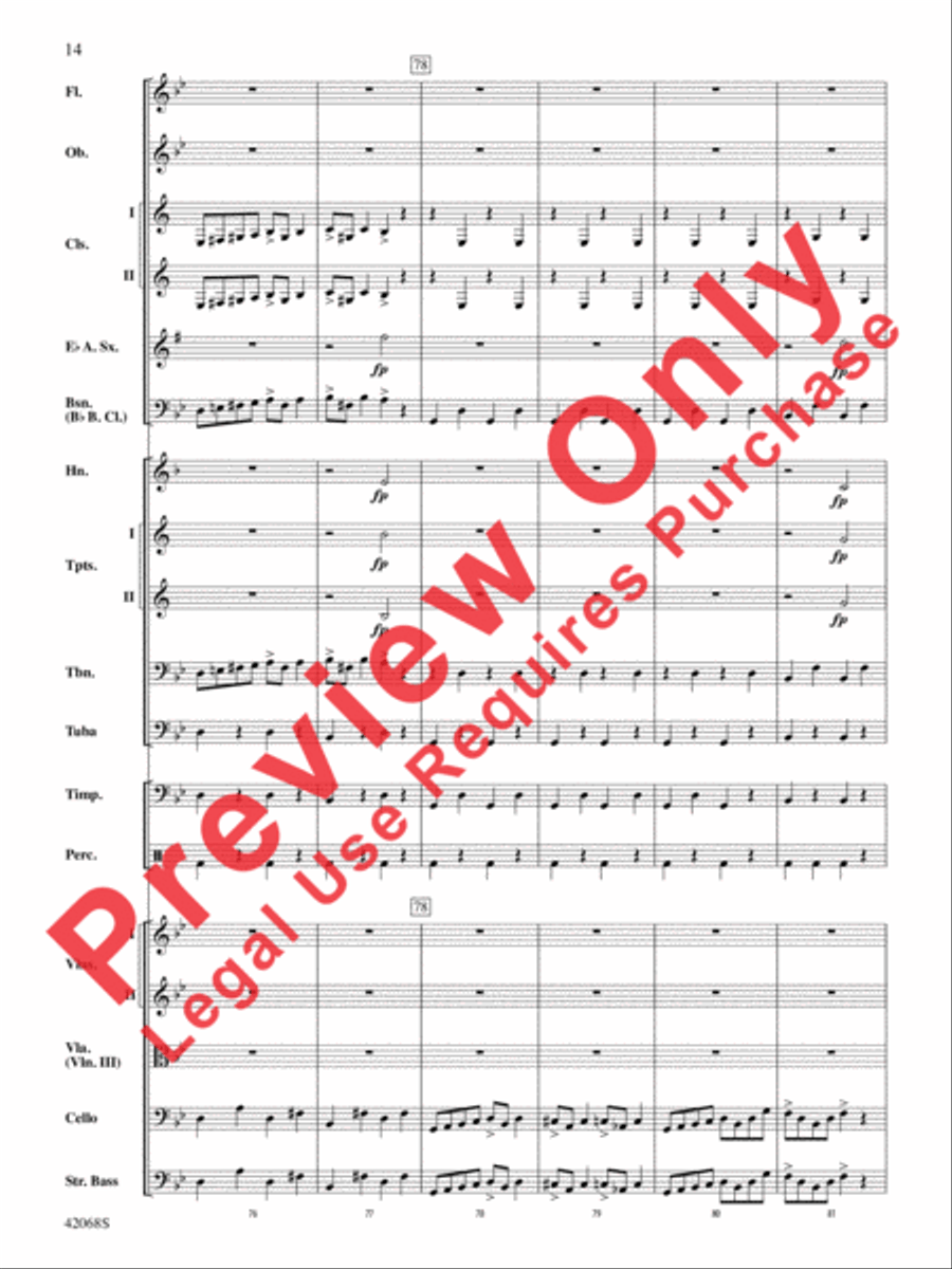 Peer Gynt Suite Selections Full Orchestra scores gallery preview page 15