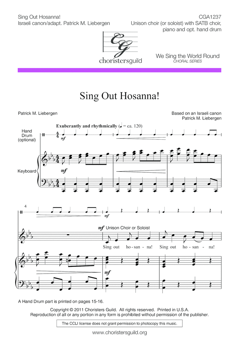 Sing Out Hosanna! image number null