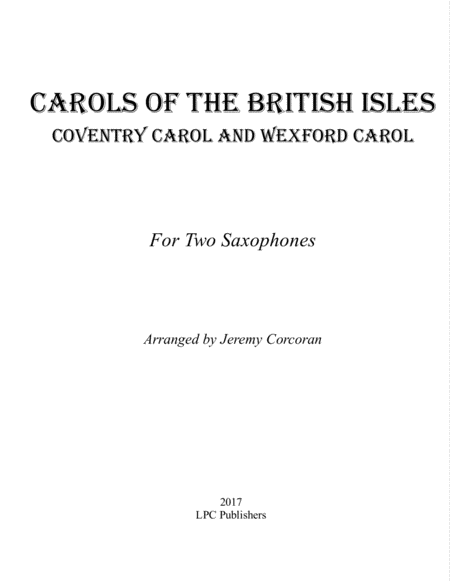 Carols of the British Isles For Two Saxophones image number null