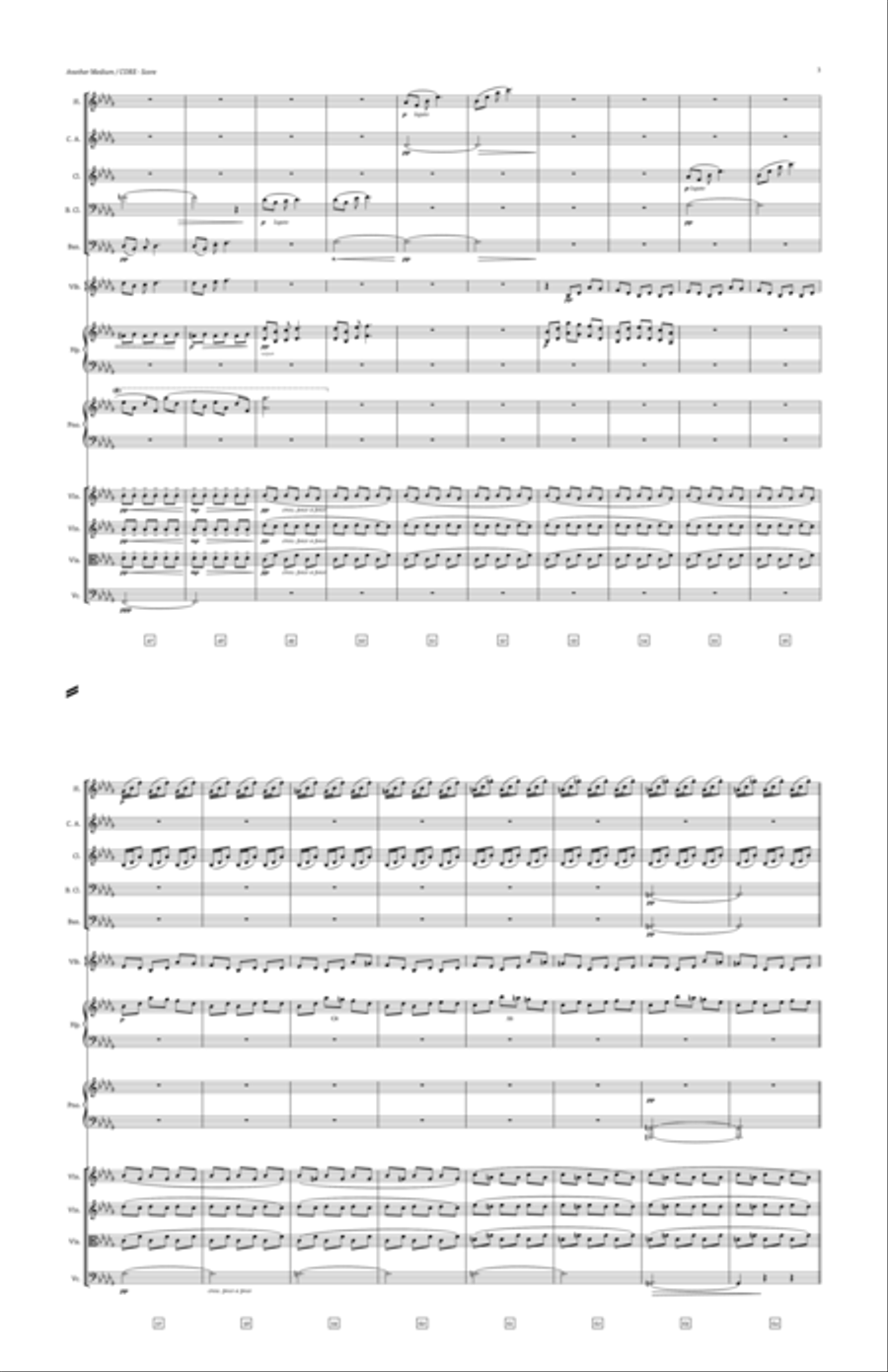 Another Medium/CORE (UNDERTALE) Full Orchestra scores gallery preview page 3