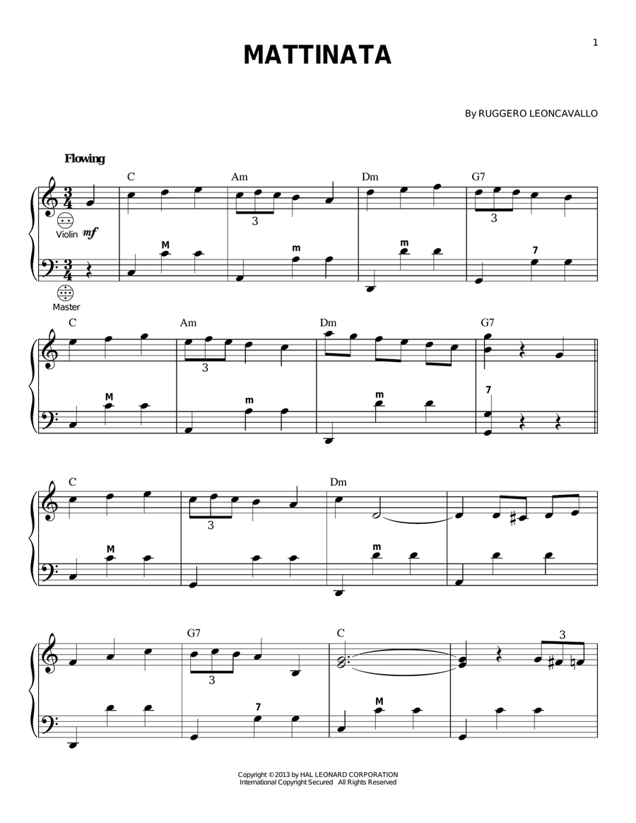 Mattinata Accordion scores gallery preview page 1