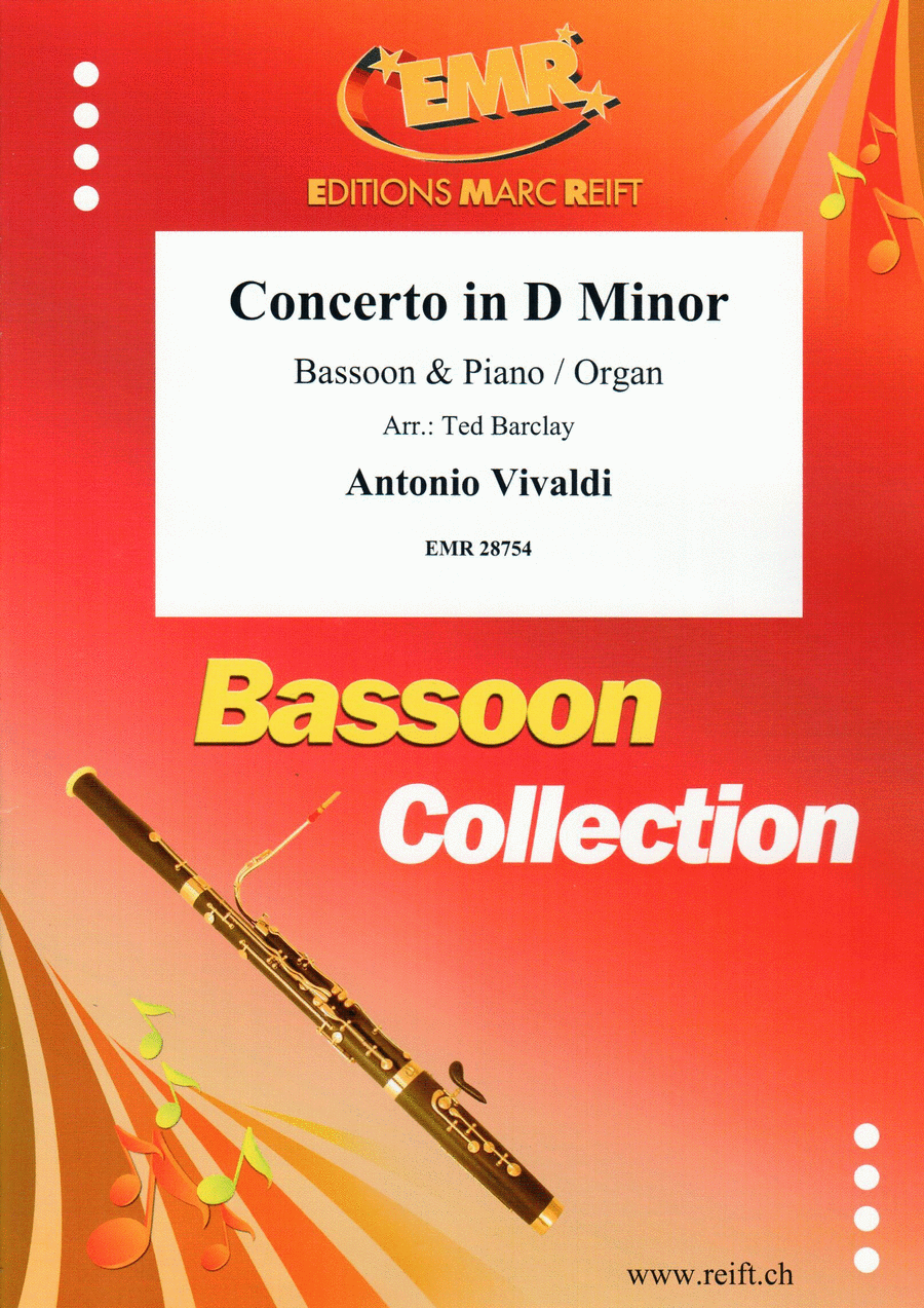Concerto in D Minor Bassoon Solo scores gallery preview page 1