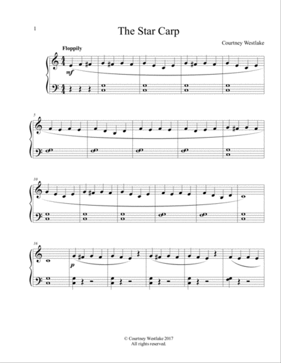 The Star Carp The Star Carp Easy Piano scores gallery preview page 1