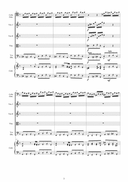 Vivaldi - Cello Concerto in D minor RV 407 for Cello solo, Strings and Harpsichord image number null
