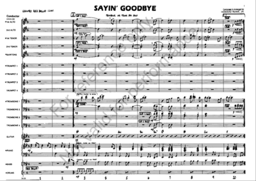 Sayin' Goodbye Jazz Ensemble scores gallery preview page 2