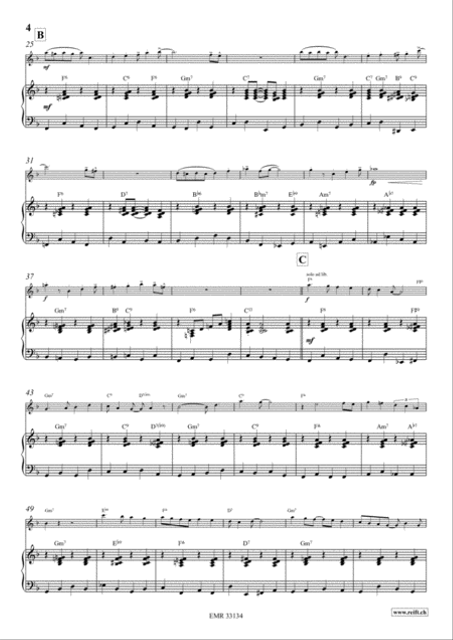 Four Golden Bells Alto Recorder scores gallery preview page 5