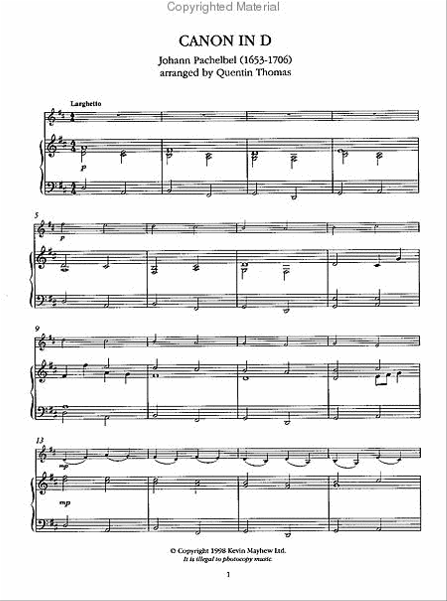 Pachelbel's Canon - Music for Violin Violin Solo scores gallery preview page 2