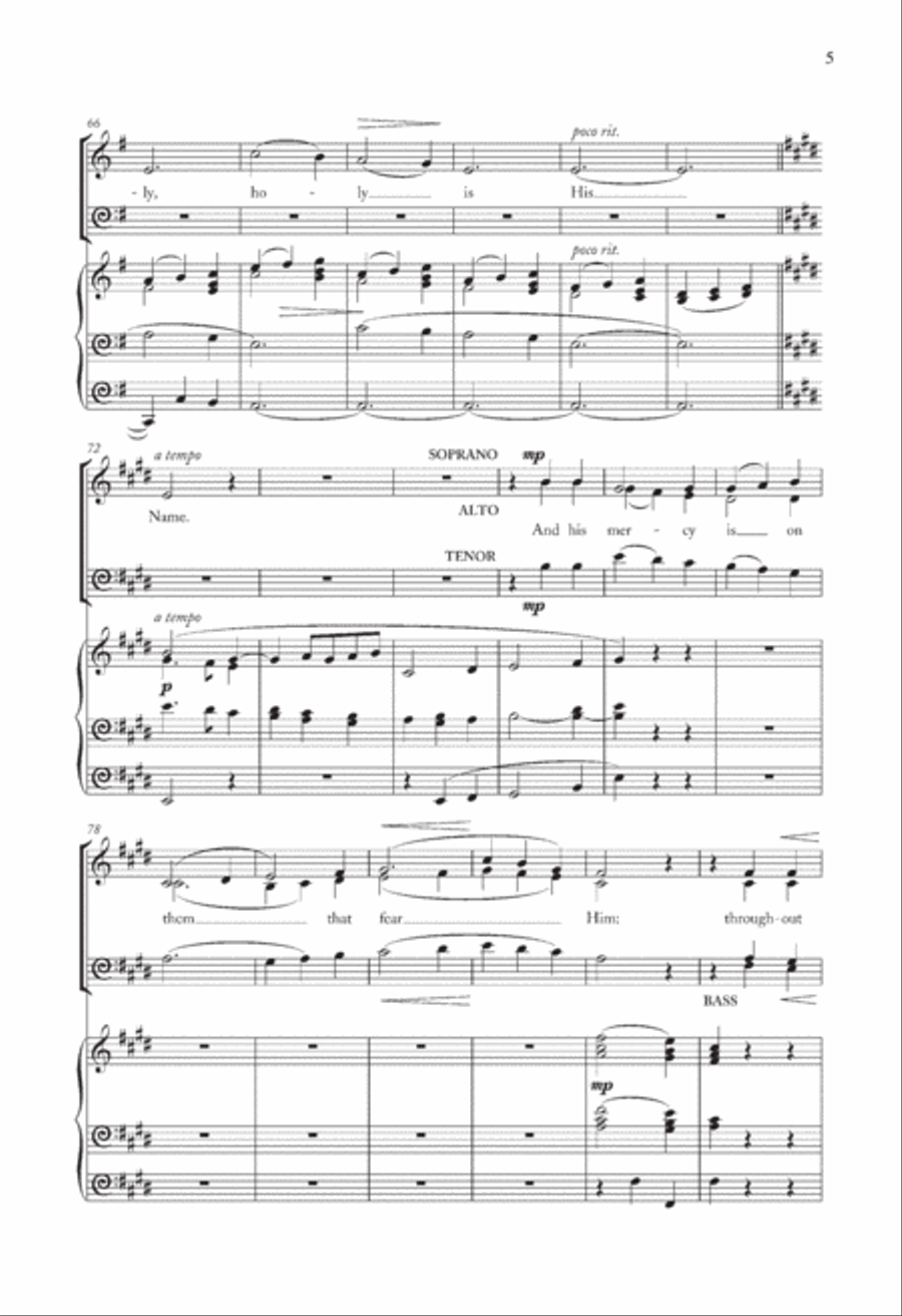 Magnificat And Nunc Dimittis In G Choir scores gallery preview page 5