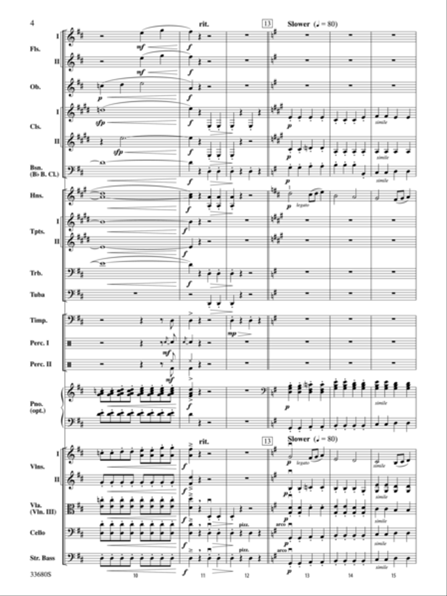 Pomp and Circumstance Full Orchestra scores gallery preview page 4