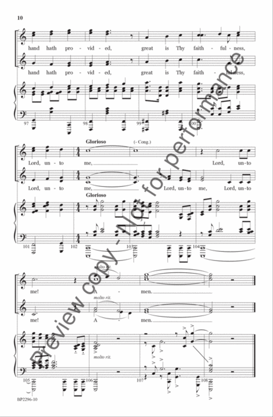 Great Is Thy Faithfulness - Forrest - SSAA SSAA scores gallery preview page 11