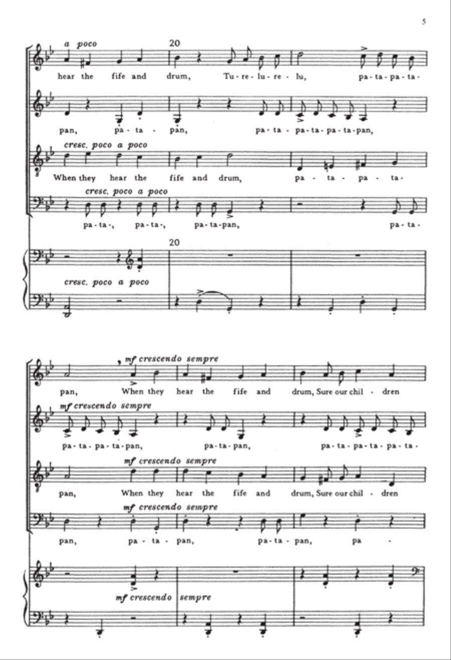 The Seven Joys of Christmas: 4. The Joy of Children: Patapan 4-Part scores gallery preview page 5