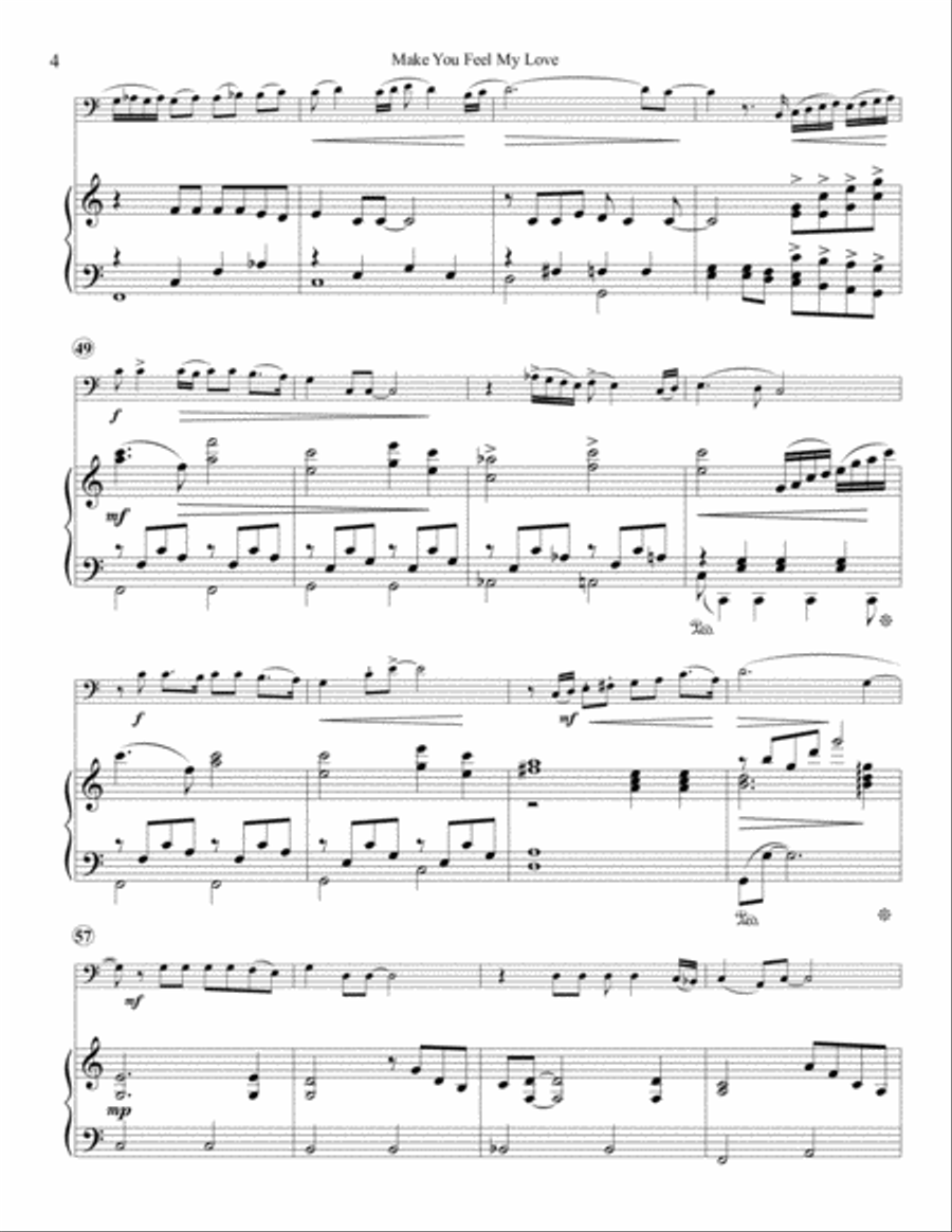 Make You Feel My Love Make You Feel My Love Piano scores gallery preview page 6