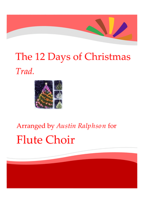 Book cover for The 12 Days of Christmas - flute choir / flute ensemble