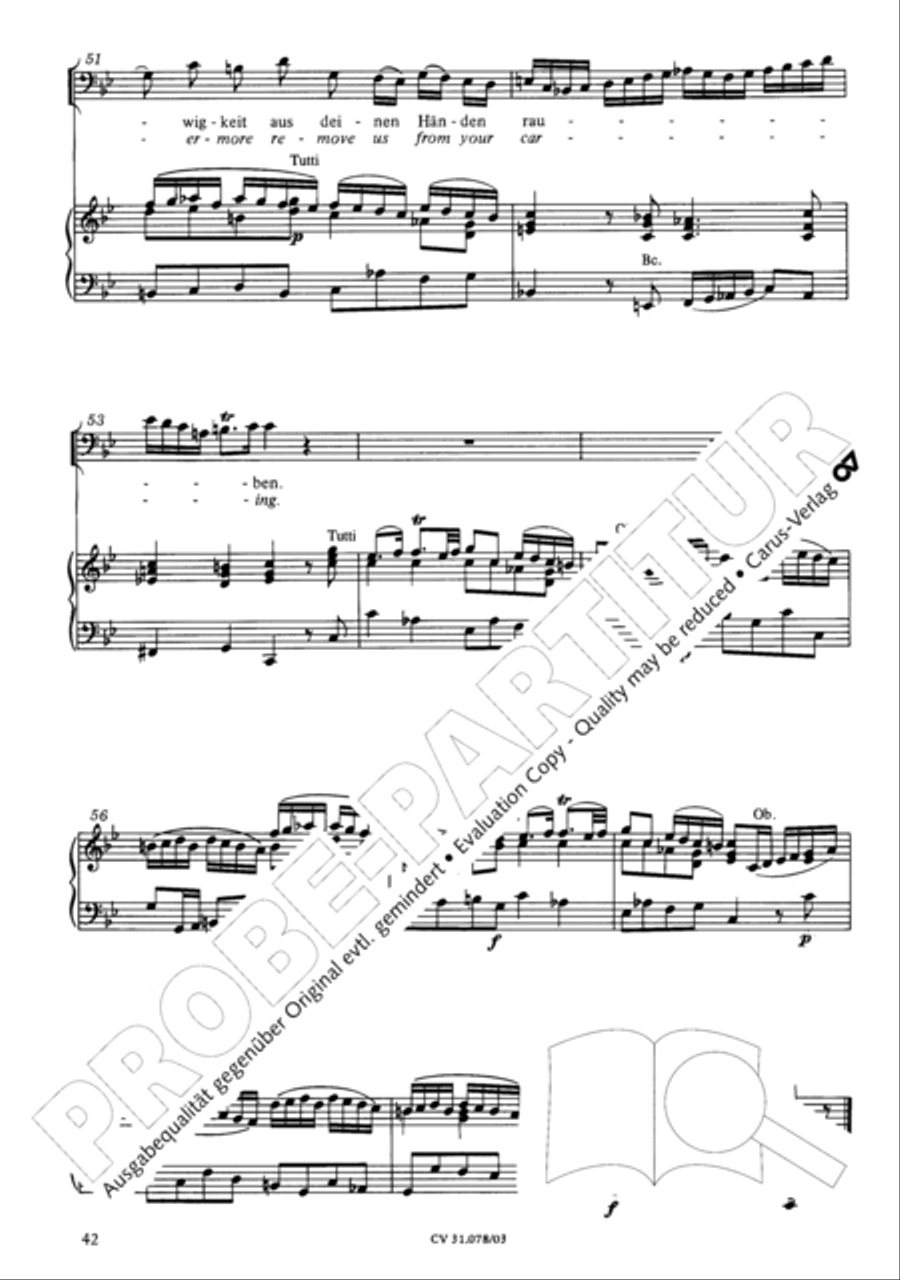 Jesus, you have freed my spirit (Jesu, der du meine Seele) 4-Part scores gallery preview page 43