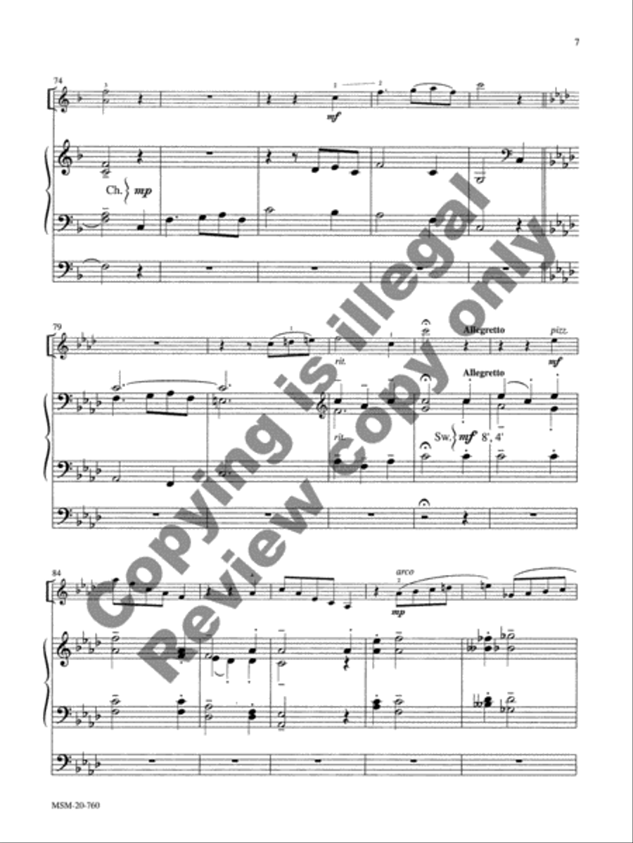 Amazing Grace Violin scores gallery preview page 13