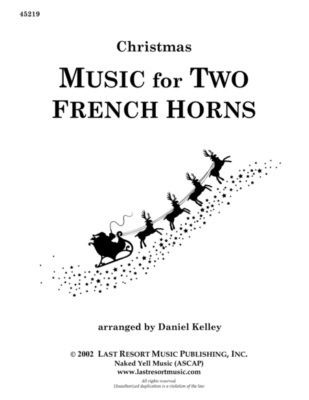Music for Two French Horns Christmas