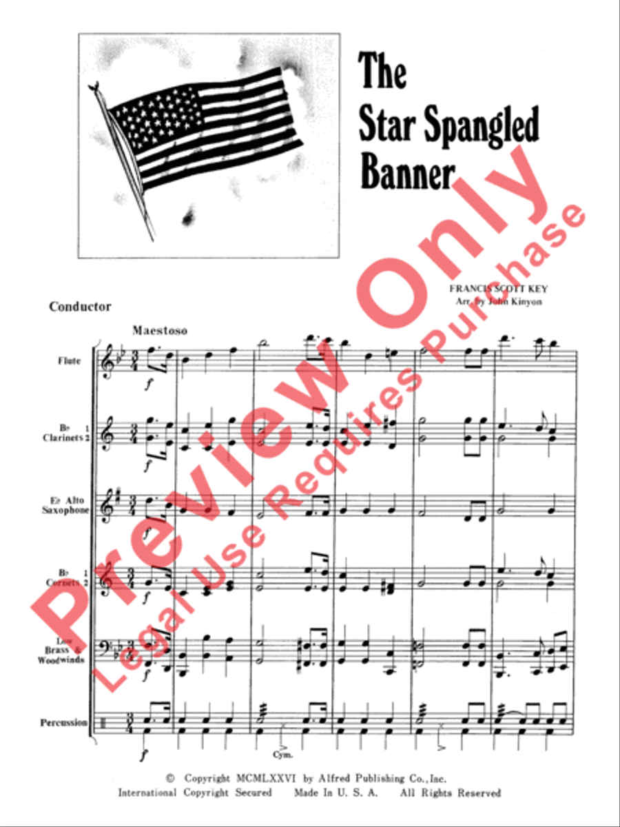 The Star-Spangled Banner The Star-Spangled Banner Concert Band scores gallery preview page 3