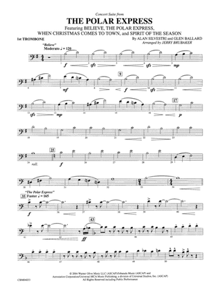 The Polar Express, Concert Suite from: 1st Trombone