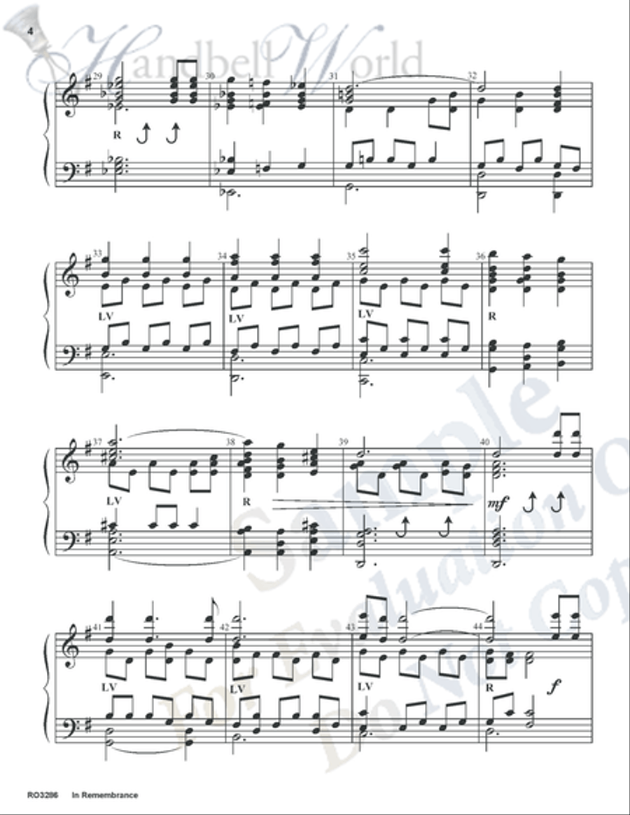 In Remembrance In Remembrance 5-Octaves scores gallery preview page 3