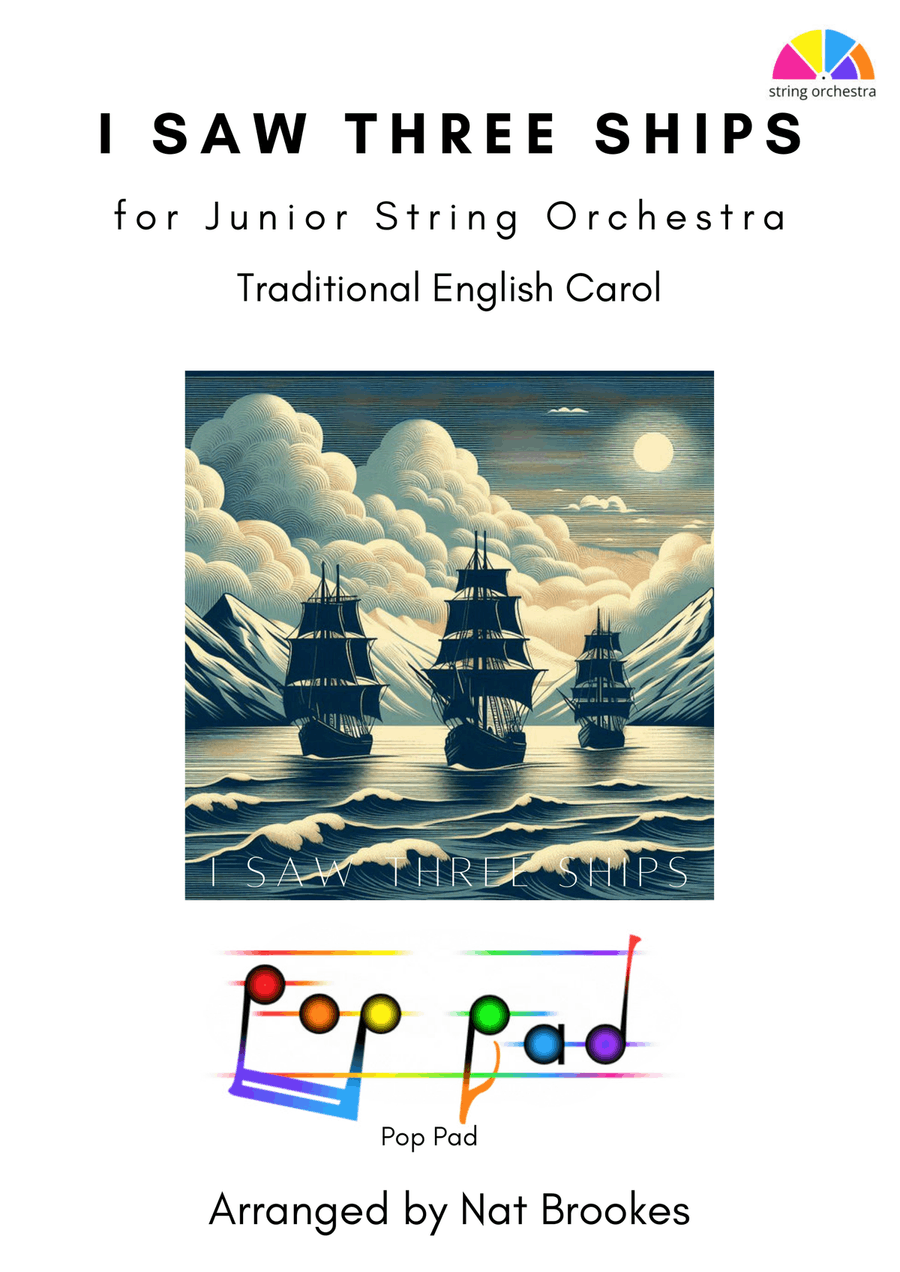 I Saw Three Ships for string orchestra String Orchestra scores gallery preview page 1