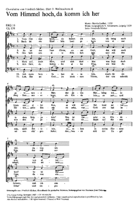 Silcher: Weihnachten II, Chorale 3